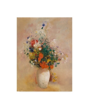 Trademark Global Odilon Redon 'vase Of Flowers' Canvas Art In Multi