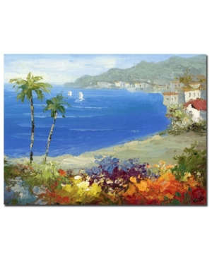 Trademark Global Rio 'mediterranean Beach' Canvas Art In Multi