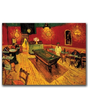 Trademark Global Van Gogh 'the Night Cafe' Canvas Art In Multi