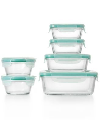 Smart Seal 12-Pc. Glass Food Storage Container Set