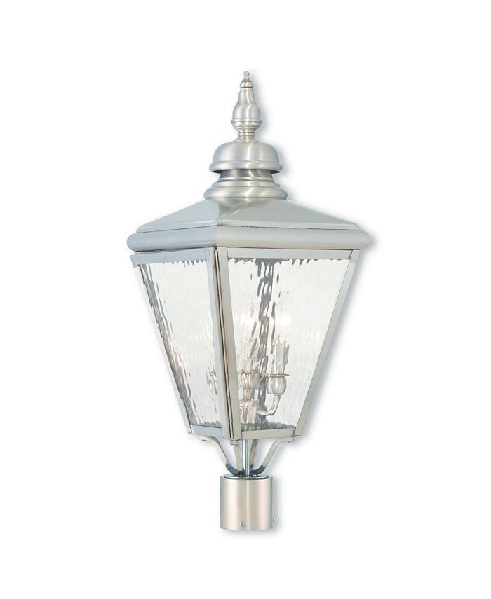 Livex - Cambridge 3-Light Outdoor Post Top Lantern