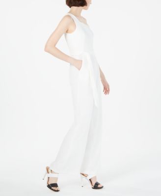 calvin klein one shoulder jumpsuit