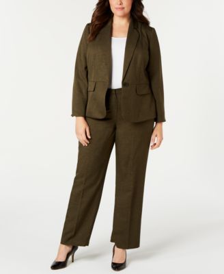 Le Suit - Plus Size One-Button Pant Suit