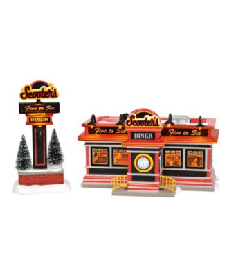 Department 56 - D56 Villages Scooter's Diner 2pc set