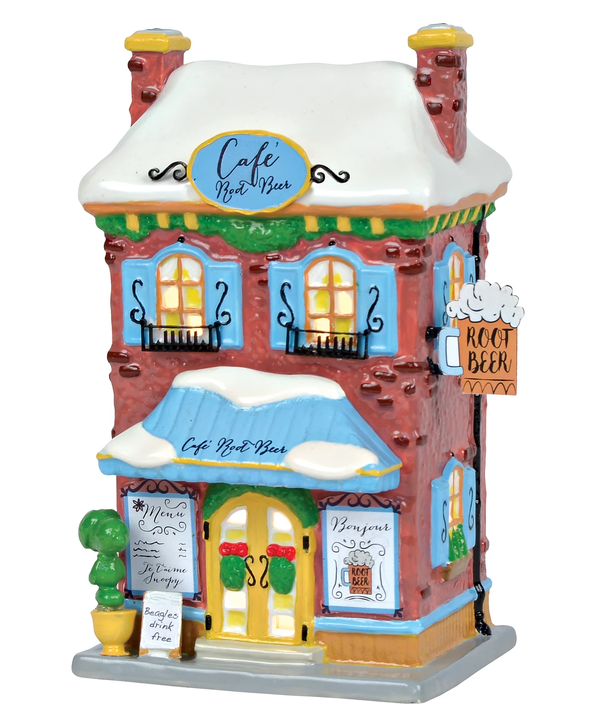 Department 56 Villages Snoopy's Root Beer Café