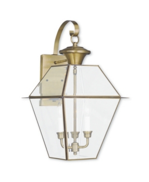 Livex Westover 3-Light Outdoor Wall Lantern