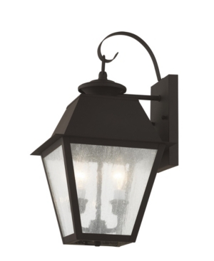 Livex Mansfield 3-Light Outdoor Wall Lantern