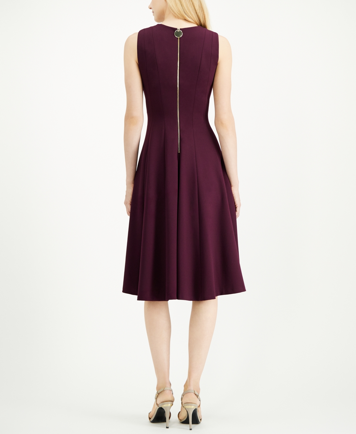 Calvin Klein V-Neck Midi Dress