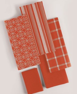Assorted Dishtowel and Dishcloth, Set of 5