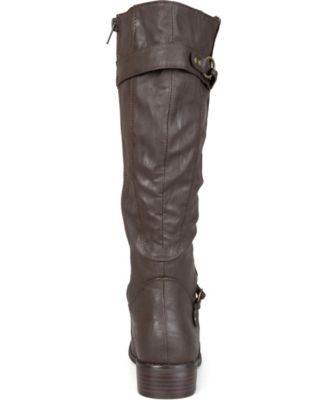 Women's Harley Extra Wide Calf Rouched Knee High Boots