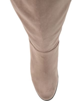 Women's Leeda Wide Calf Lace Up Detail Knee High Boots