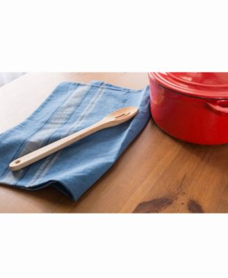 Chambray French Stripe Woven Dishtowel, Set of 3