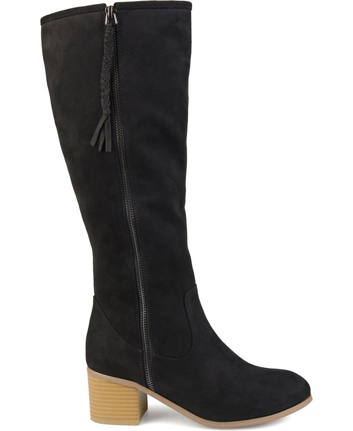 journee collection women's wide calf mount boot