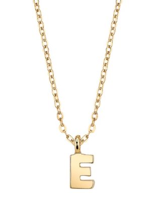 Gold-Tone Initial Necklace 20"