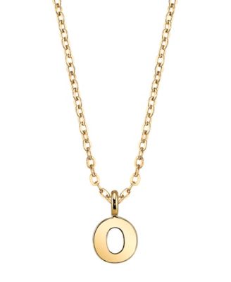 Gold-Tone Initial Necklace 20"