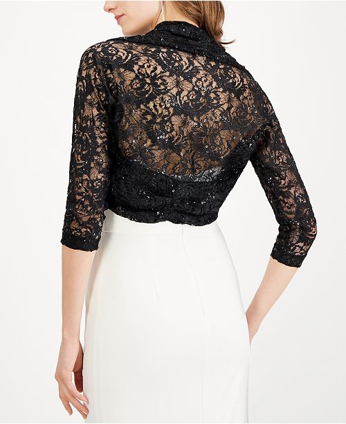 Tahari ASL Lace Shrug, Created for Macy's & Reviews Dresses Women