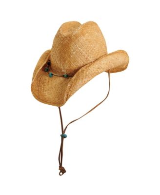 Scala - Raffia Western With Turquoise Trim