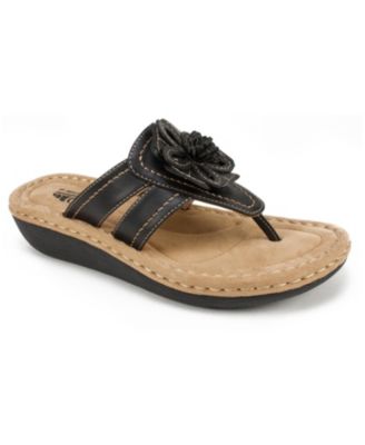 Cliffs by White Mountain Carnation Comfort Thong Sandals - Macy's