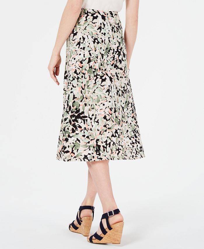 JM Collection Petite Printed A-Line Skirt, Created for Macy's - Macy's