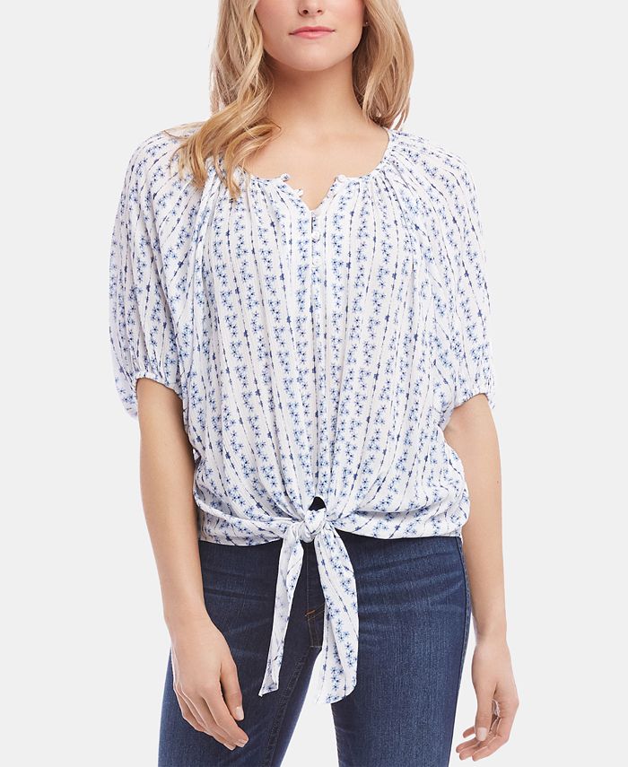 Karen Kane Tie Front Top Macy s