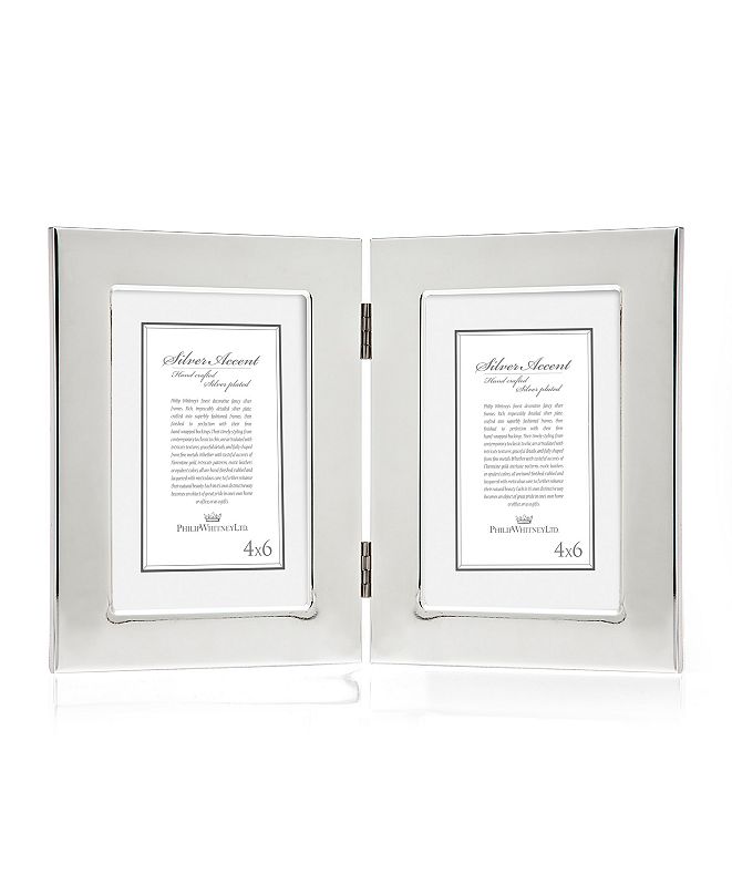 Philip Whitney Silver Double Frame 4x6 & Reviews Picture Frames Home Decor Macy's