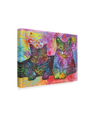 Dean Russo '2 Cats' Canvas Art - 14" x 19"