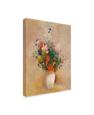 Odilon Redon 'Vase Of Flowers' Canvas Art - 32" x 24"