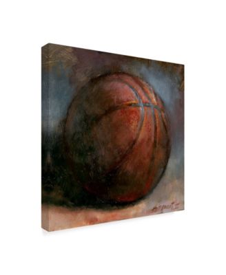 Hall Groat Ii 'Basketball' Canvas Art - 18" x 18"