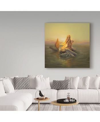 Trademark Global Kirk Reinert 'One Love Mermaid' Canvas Art - 14