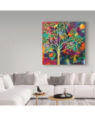 Vicki Mcardle Art 'I Turn To Nature' Canvas Art - 18" x 18"