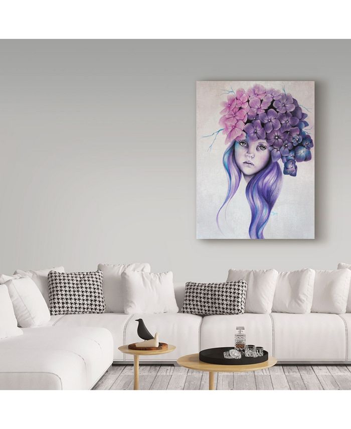 Trademark Global Sheena Pike Art And Illustration 'Hydrangea' Canvas ...