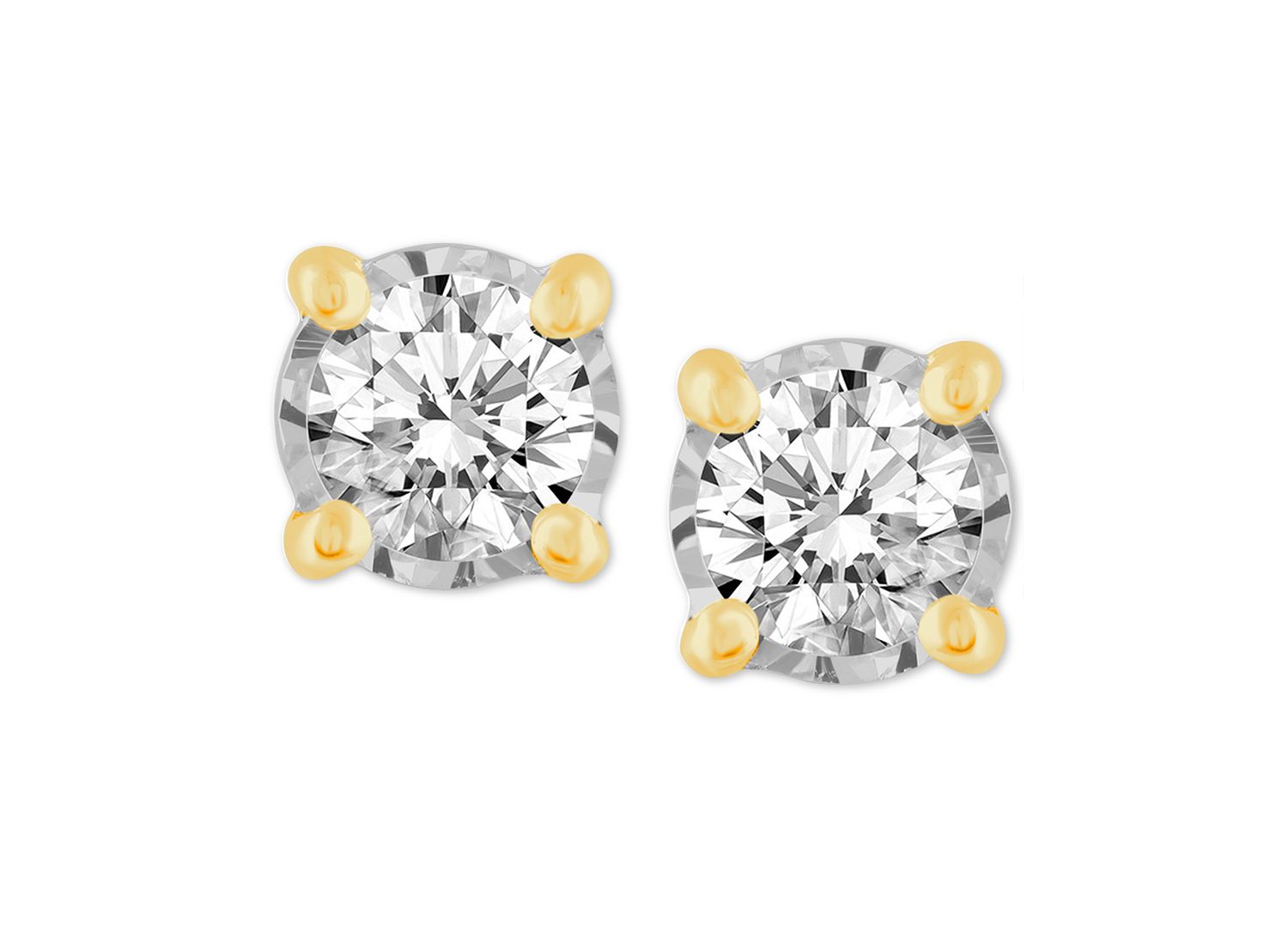 Diamond Stud Earrings (3/4 ct. t.w.) in 14k White, Yellow or Rose Gold