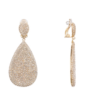 image of Nina Teardrop Disk Clip Earrings