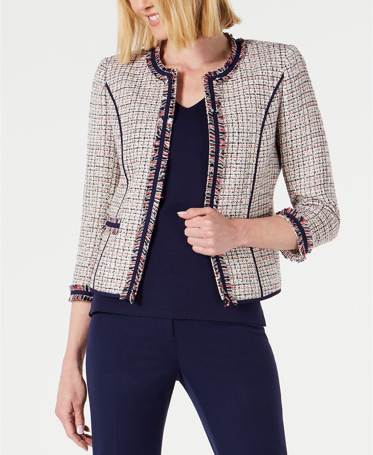 Coco Chanel style jacket. | Blazer jackets for women  