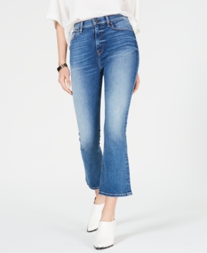 image of Hudson Jeans Holly Cropped Flare-Leg Jeans