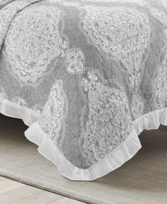 Lucianna Ruffle Edge Cotton 3-Pc. Bedspread Set, King