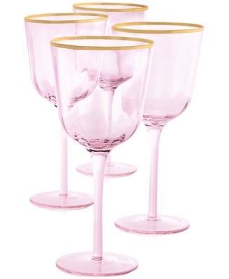 Martha Stewart Collection - Blush All-Purpose Glasses, Set of 4