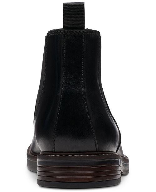 clarks paulson up black leather