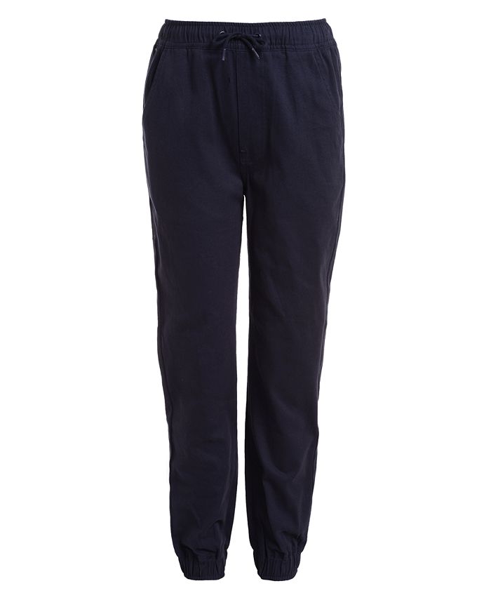 Nautica Big Boys Husky Evan Tapered-Fit Stretch Joggers with Reinforced ...