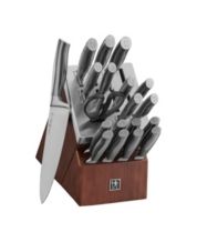 imarku  Knife Set 16-Piece Kitchen Knife Set with Block German Stainless  Steel Knife Sets for Kitchen with Sharpener & 6 Steak Knife Set - Blue 