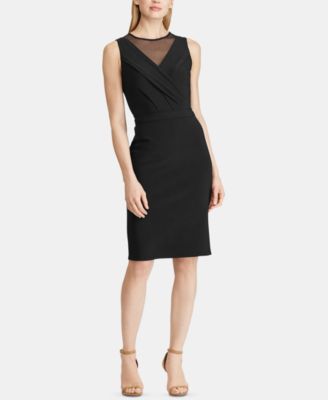 Lauren Ralph Lauren - Mesh-Trim Jersey Dress