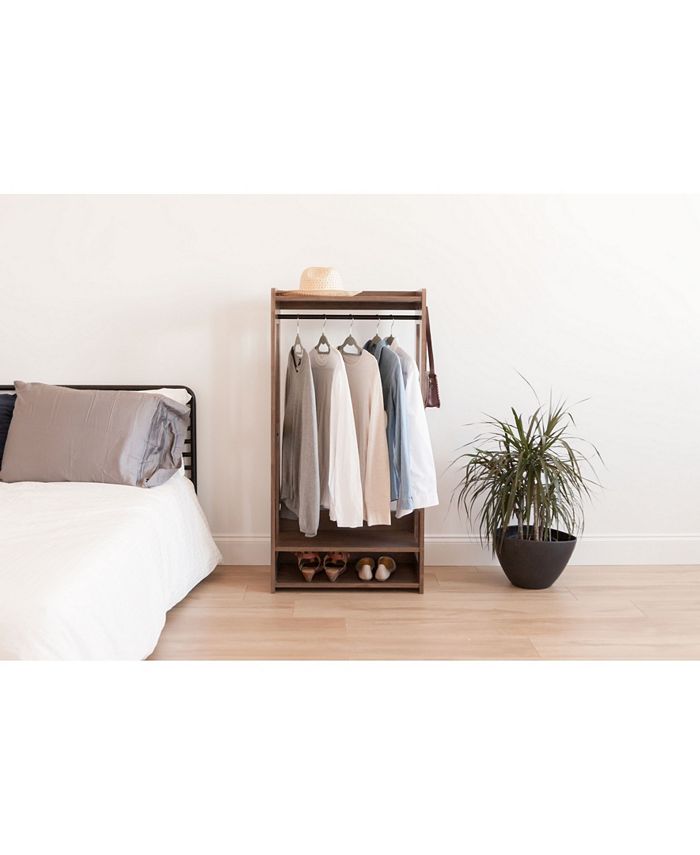 IRIS USA Compact Wood Garment Rack & Reviews - Furniture - Macy's