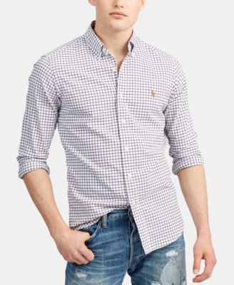 polo ralph lauren men's classic fit oxford button down shirt