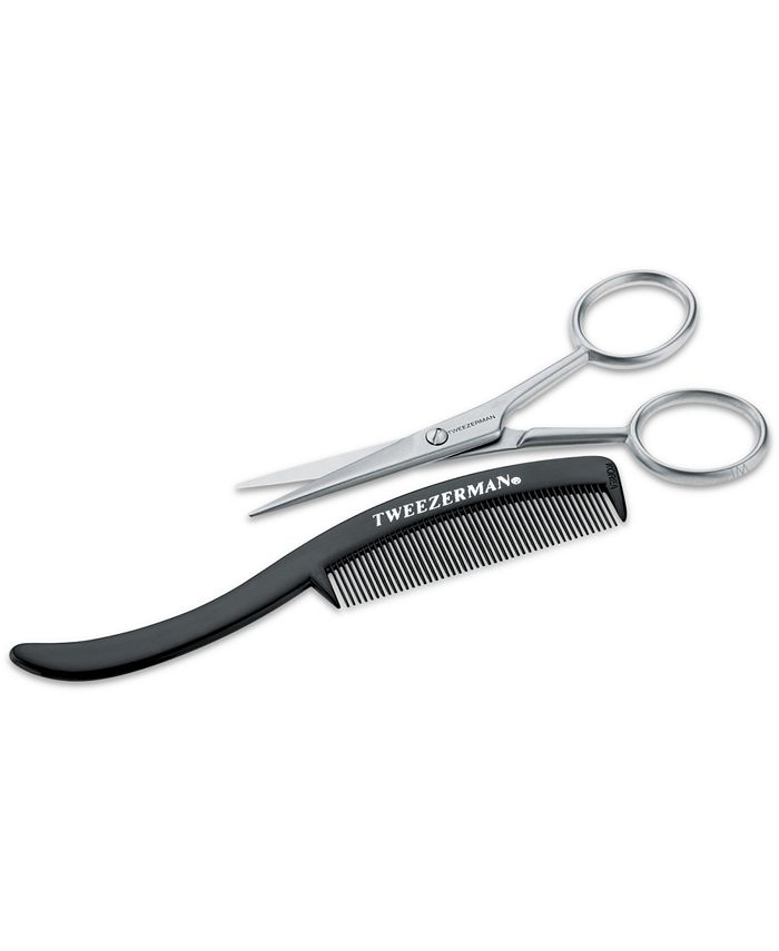Tweezerman GEAR Men's Moustache Scissors with Comb Macy's