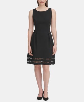 macy's tommy hilfiger black dress