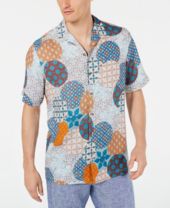 Blue Silk Mens Casual Button Down Shirts Sports Shirts Macy S