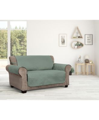 P/Kaufmann Home - Innovative Textile Solutions Belmont Leaf Secure Fit Loveseat Furniture Cover Slipcover