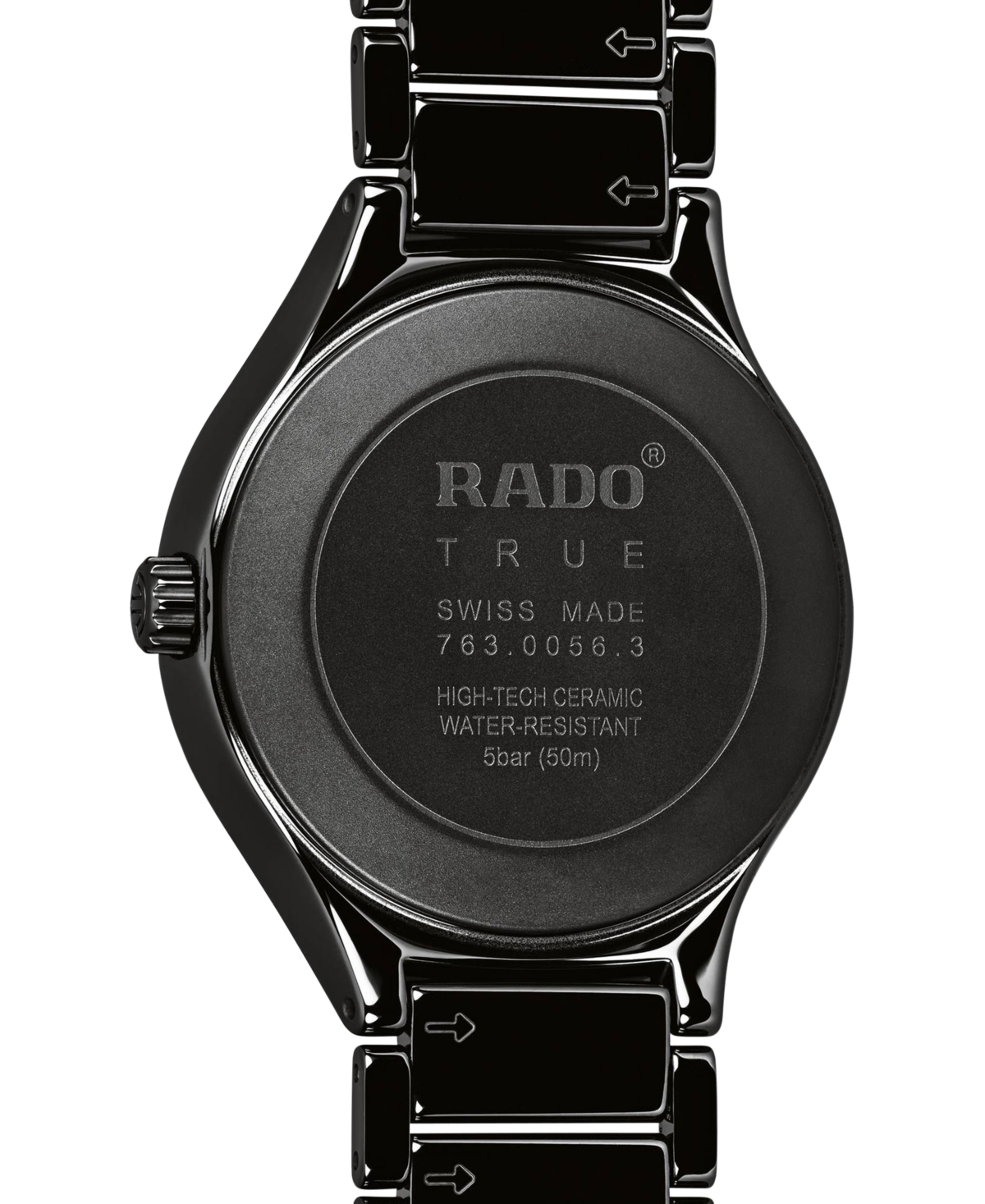 Shop Rado Unisex Swiss Automatic True Black Diamond Accent Ceramic Bracelet Watch 40mm R27056712 In No Color