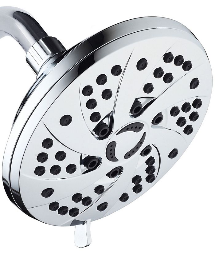 AquaDance 4 Inch Premium High Pressure Shower Head with 6 Settings