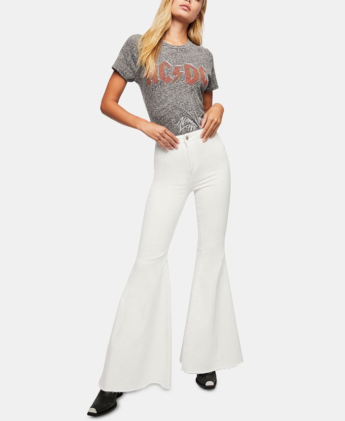 Free People Women's Just Float On High Rise Flare Jeans - Country